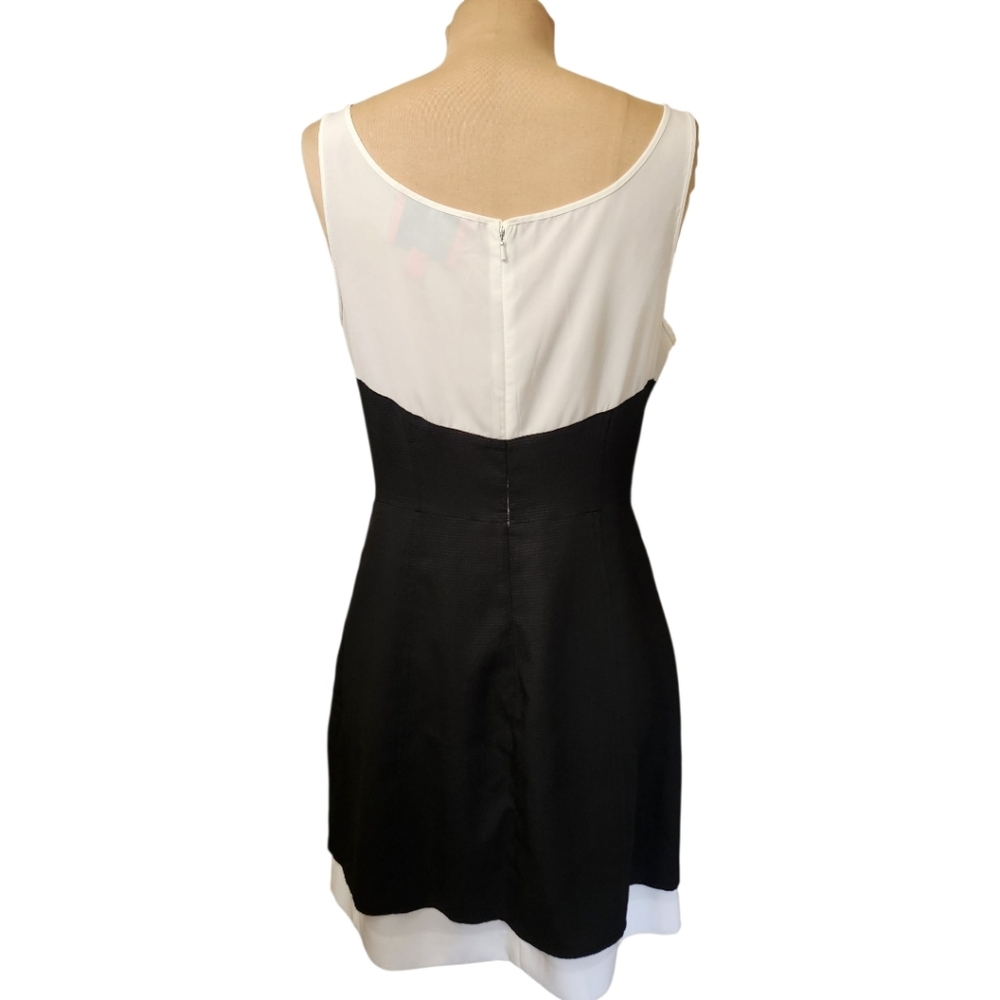 ZAC POSEN Two-tone Faille Fit & Flare Dress - Size 10 - Picture 9 of 15